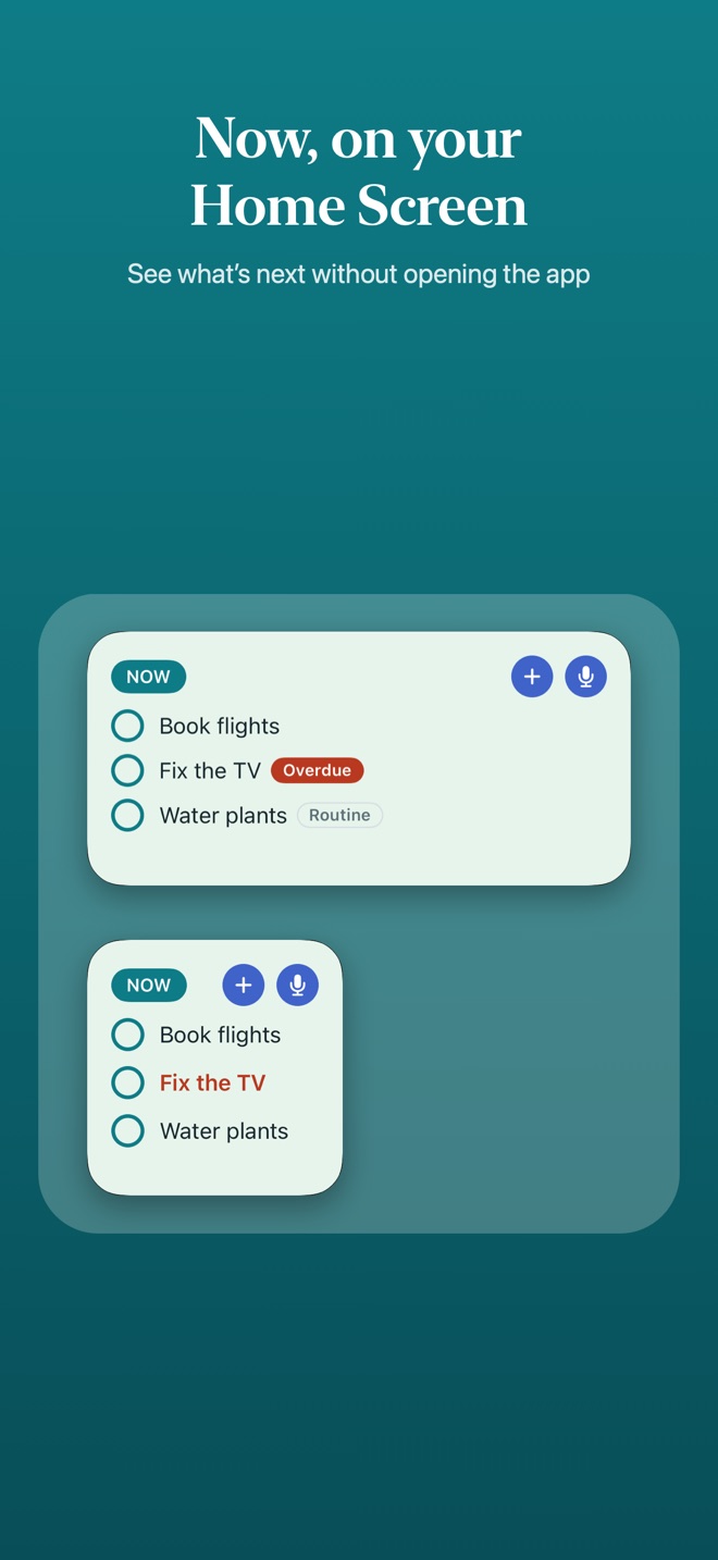 MeelMore's Home Screen widgets in two sizes